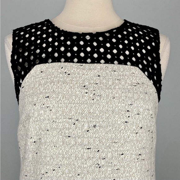 CLOSET CLOSING!!!🌳ANN TAYLOR🌳TEXTURED MINI MOD SHIFT DRESS - Picture 4 of 12